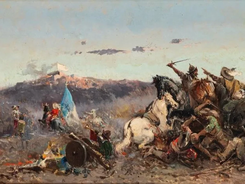 1846-Augusto Alberici - Battaglia campale, 1889